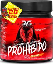 2X Pré Treino Prohibido 180G - Sabor: Citrus Com Fórmula Ava