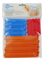 2X Prendedor Clipe Lacre Kit 12 Veda Fecha Alimentos Cozinha