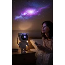 2x Projetor Estrelas Astronauta Galáxia - Luzes Coloridas