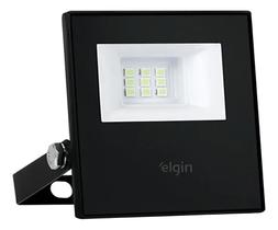 2X Projetor Led Elgin Refletor 10W 6500K Cor Da Carcaça Pret