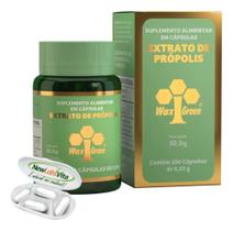 2X Própolis Verde Extrato 80% - 100 Cápsulas Wax Green