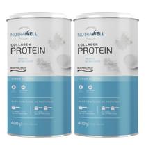 2x Proteina De Colageno Nutrawell Neutro 400g