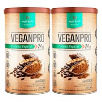 2x Proteína Vegana Isolada Veganpro Nutrify Cacau 450g 2x Proteína Vegana Isolada Veganpro Nutrify Cacau 450g