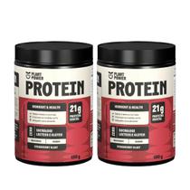 2x Proteína Vegana Morango Plant Power 490g 2x Proteína Vegana Morango Plant Power 490g