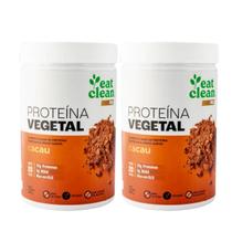 2x Proteina Vegetal Vegana Eat Clean Cacau 600g