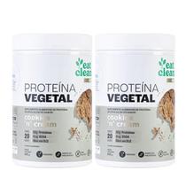 2x Proteína Vegetal Vegana Eat Clean Cookies NCream 600g
