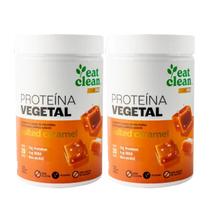 2x Proteina Vegetal Vegana Eat Clean Salted Caramel 600g