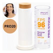 2X Protetor Solar Facial Pro Stick Fps96 Pro20 Pink Cheeks 1