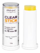 2X Protetor Solar Pinkcheeks Clear Stick Protection Fps 70
