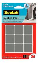 2X Protetor Ultra Resistente Quadrado Desliza Fácil Cinza 3M