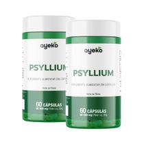 2x Psyllium 60 Cápsulas 500mg Fonte De Fibras Ayeko