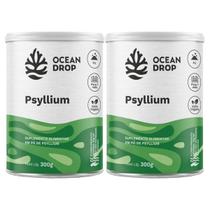 2x Psyllium Em Pó Aminoácidos Veganos Ocean Drop 300g