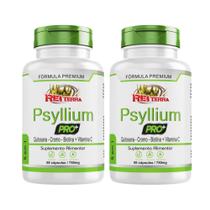 2x Psyllium Pro com Vitaminas 750mg 120cps Original NF
