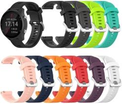 2X Pulseira Silicone Para Garmin Forerunner 245 645 Music Wa 2X Pulseira Silicone Para Garmin Forerunner 245 645 Music Wa