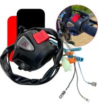 2X Punho Interruptor De Partida Pisca Alerta Cb500 Cg Titan