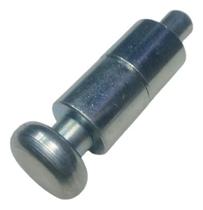 2X Puxador 2 Corpo Manipulo Redondo Aço Pino 8Mm Zincado