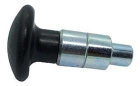 2X Puxador Manipulo Esférico 2 Corpos Preto Pino 11Mm 1 Pç