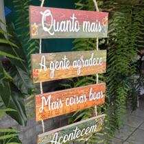 2X Quadro Decorativo Frases Motivacionais 5X19Cm P/Pendurar