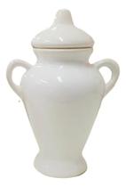 2X Quartinha Branca Orixás 15 Cm Porcelana S/ Asa E Com Asa