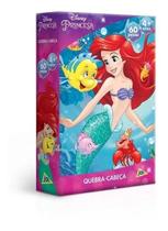 2X Quebra Cabeça Puzzle Disney Princesas Ariel 60 Peças Jak