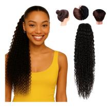 2X Rabo De Cavalo Orgânico Afro Cacheado Idêntico Ao Humano 2X Rabo De Cavalo Orgânico Afro Cacheado Idêntico Ao Humano