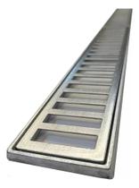 2X Ralo 10X100 Linear Pluvial Grelha Coletor Agua (2 Pçs 50C