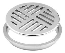 2X Ralo Banheiro Com Porta Grelhas 10X10 Redondo Abs Castilh