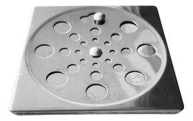 2X Ralo Grelha Tampa Inox Quadrado 10X10 Rotativo Abre E Fec 2X Ralo Grelha Tampa Inox Quadrado 10X10 Rotativo Abre E Fec