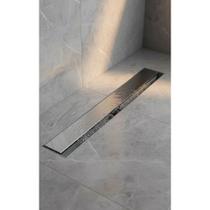 2x Ralo Linear 70cm Inox Invisível Banheiro Anti Mau Cheir