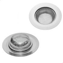 2X Ralo Protetor Para Pia Pequeno De Aço Inox 5,4Cm Cozinha