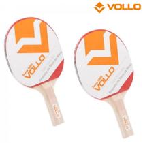 2x raquete de tênis de mesa ping pong force 1000 vollo sports