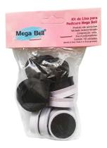 2X Refil De Lixa Pedicuro Mega Bell Com 12 Lixas