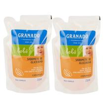 2x Refil Sabonete Líquido Glicerina Granado Bebê Camomila 250ml - 2x Refil Sabonete Líquido Glicerina Granado Bebê Camomila 250ml -