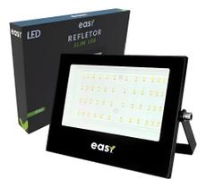 2X Refletor Led 100W Bivolt Branco Frio 6500K Easy Avant