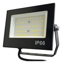 2X Refletor Led 200W Holofote Bivolt Branco Frio Prova D Agu