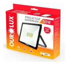 2X Refletor Projetor Led 50W Ourolux Superled 6500K Cor Da C 2X Refletor Projetor Led 50W Ourolux Superled 6500K Cor Da C