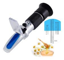 2X Refratômetro Para Mel 58 - 92 Brix Escala Tripla (3 Em 1)