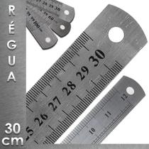 2X Régua De Metal Aço Inox 30 Cm Para Artesanato Nybc 2X Régua De Metal Aço Inox 30 Cm Para Artesanato Nybc