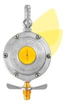 2X Regulador Gás Aliança 2Kg Válvula Alta Vazão Fogão 5 Boca