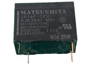 2x Rele 12v 3amp - Jk1af-12v 4 Pinos Matsushita