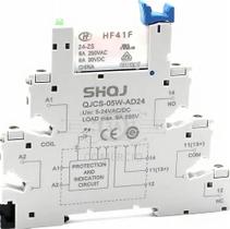 2X Relé Acoplador Interface Slim 24Vcc Ca 6A 1Naf Com Nota