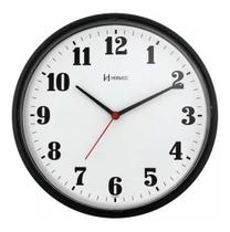 2X Relógio Parede Herweg 6126 034 Analogico 26Cm Preto