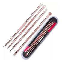 2X Removedor De Cravo Inox Kit Com 4 Agulhas + Estojo