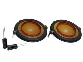 2x reparos D 200 driver paralelos fenolico com 2 capacitores