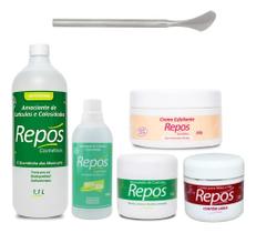 2X Repos Amaciante 1,1 L/120Ml + Creme 120 + Ureia + Esfolia