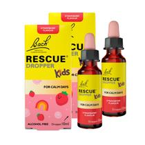 2x Rescue Remedy Kids Gotas Morango Floral De Bach 10ml