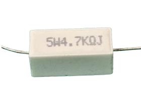 2x Resistor 4k7 5w 5% Porcelana