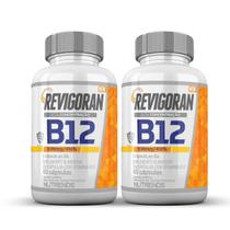 2x Revigoran Vitamina B12 9,94mcg Nutrends 60 Cápsulas