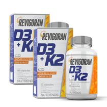 2x Revigoran Vitamina D3 + K2 Nutrends 60 Cápsulas