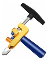 2X Riscador Manual Cortador De Vidro Cerâmica Porcelanato 2X Riscador Manual Cortador De Vidro Cerâmica Porcelanato